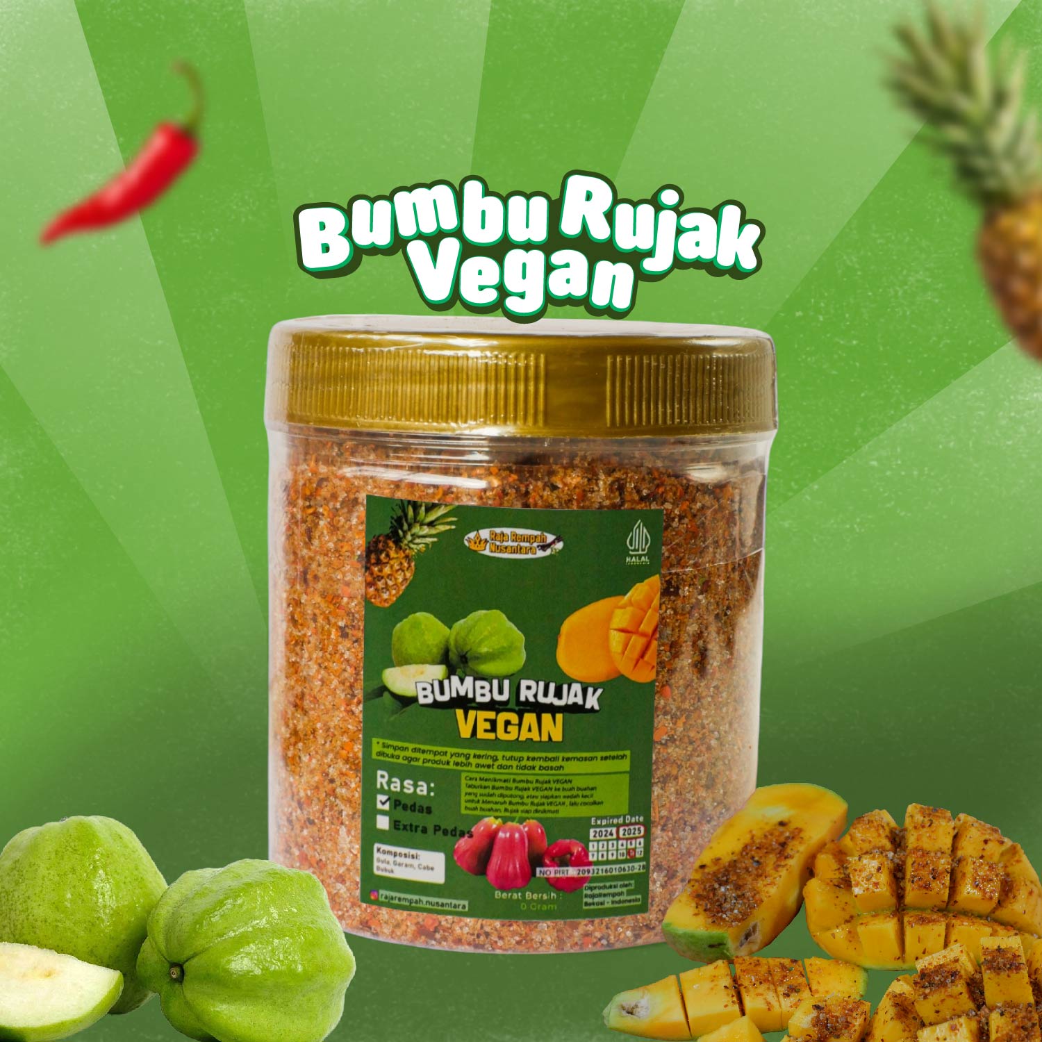 bumbu rujak vegan produk dari rajarempah