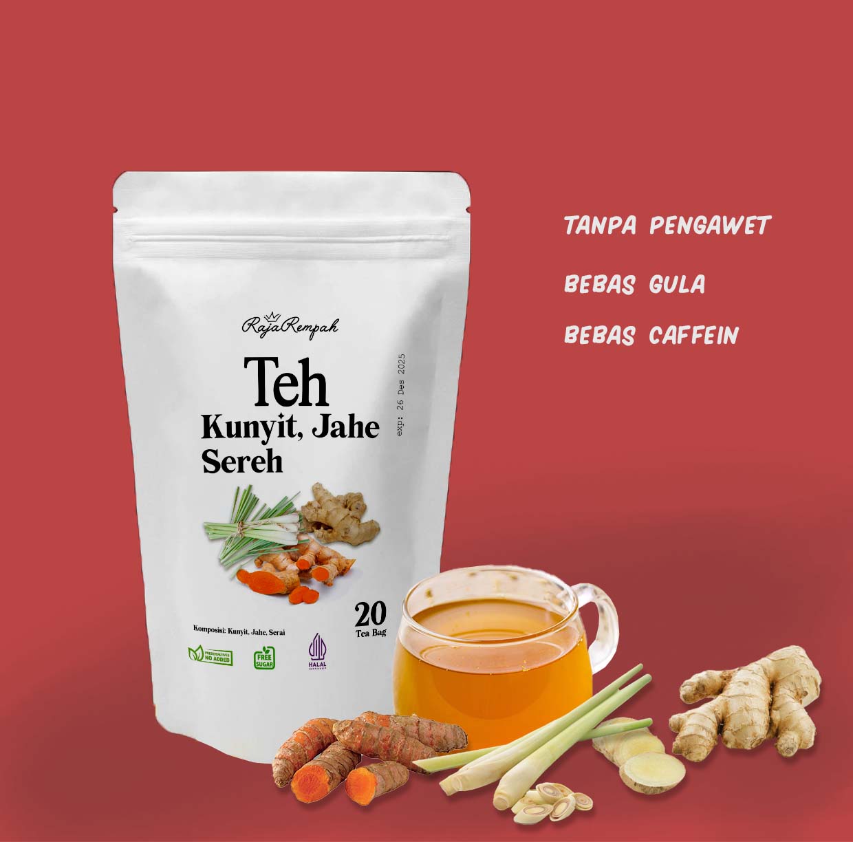 teh kunyit jahe serai produk dari RajaRempah